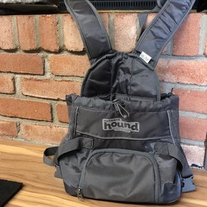 Small Dog carrying backpack